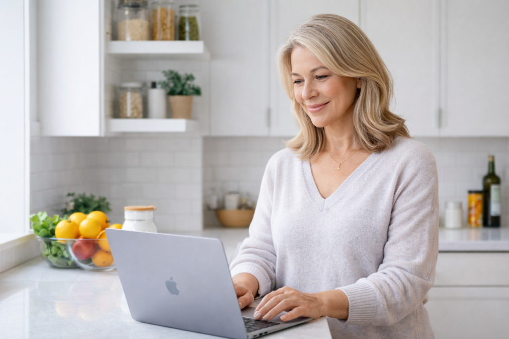 Woman Subscibing to Newsletter